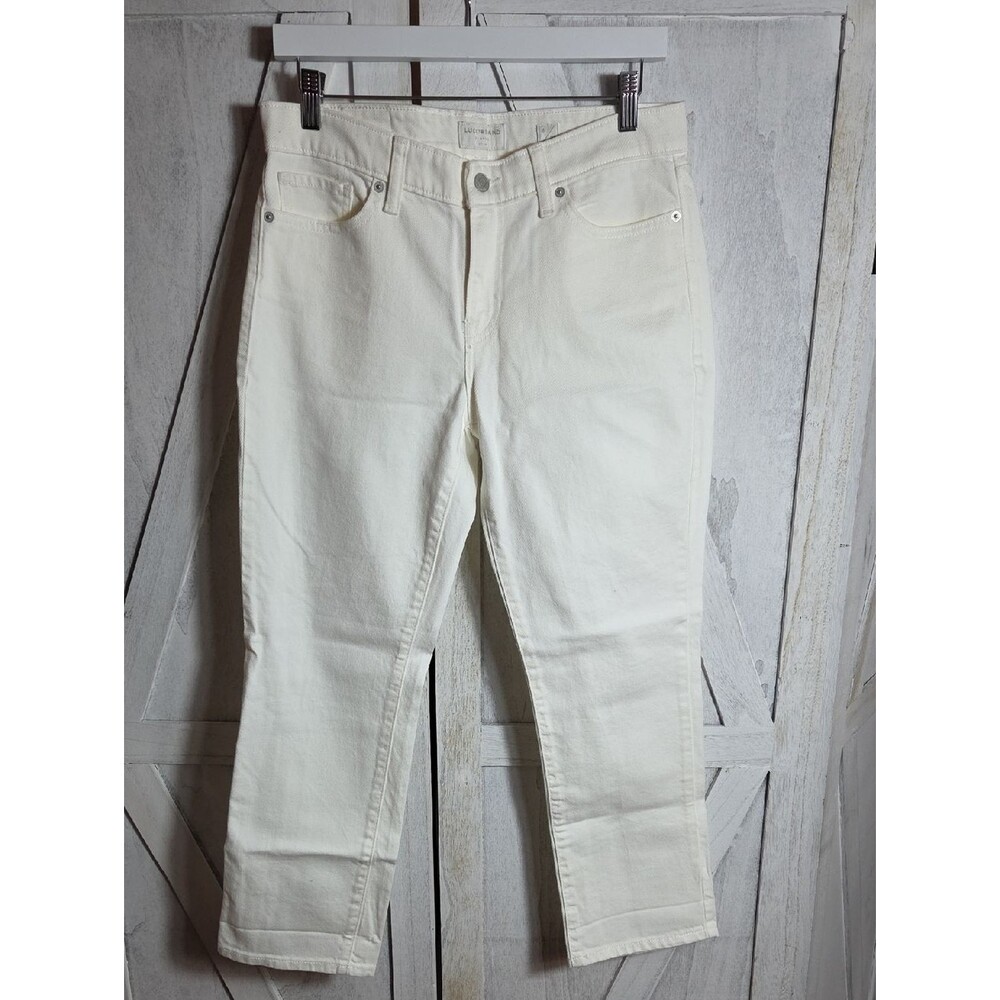 Lucky Brand Ivory Sweet Crop Jeans Size 8